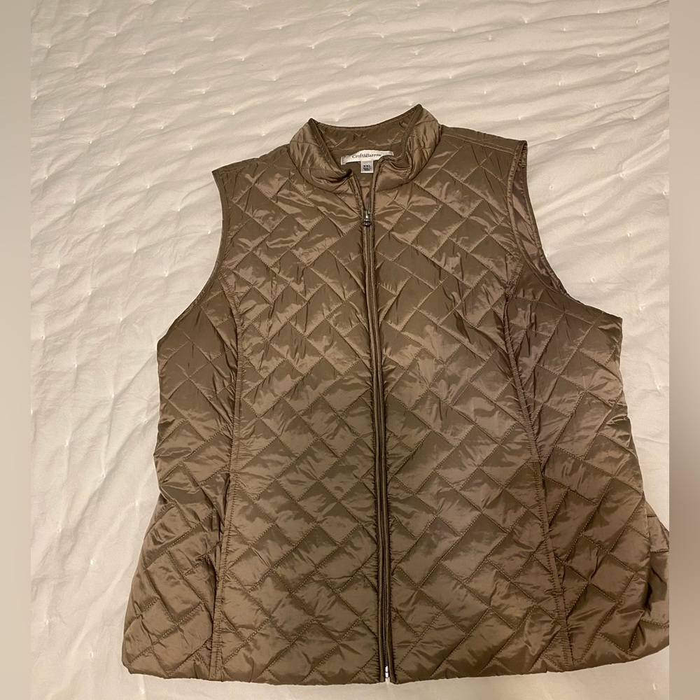 Croft&Barrow Metallic Brown Vest. Worn once.